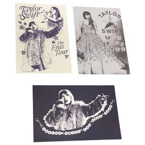 Taylor Swift Set of 3 The Eras Tour Collectible Photo Postcards.
